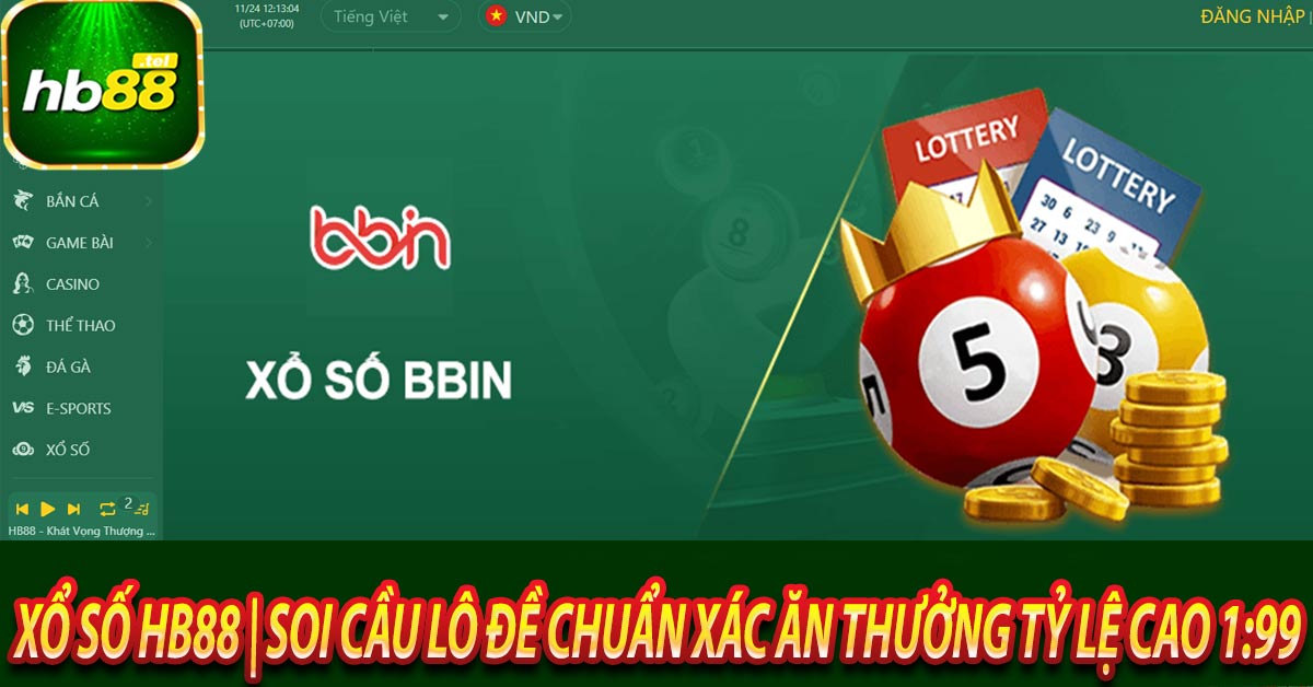 Các sản phẩm game Xổ Số Hb88